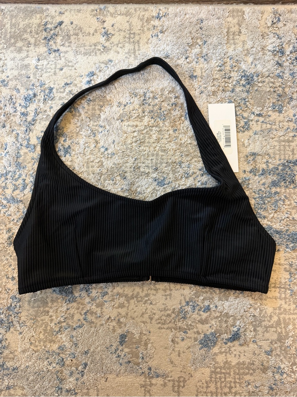 Frankie’s Bikinis Skyler Halter Ribbed Bikini Top